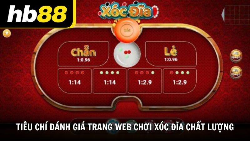 Tiêu chí đánh giá một trang web chơi xóc đĩa chất lượng